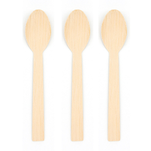 170mm Disposable Compostable Bamboo Spoons