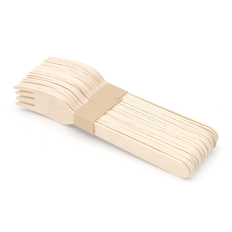 Factory Direct Smooth Eco Disposable Wooden Takeaway Forks