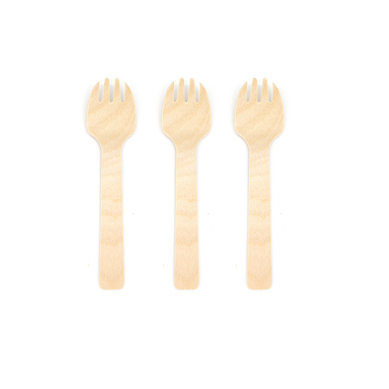 105mm Compostable Eco Friendly Mini Disposable Wooden Sporks