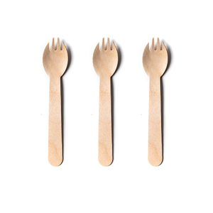 140mm Eco-friendly Wooden Disposable Spork