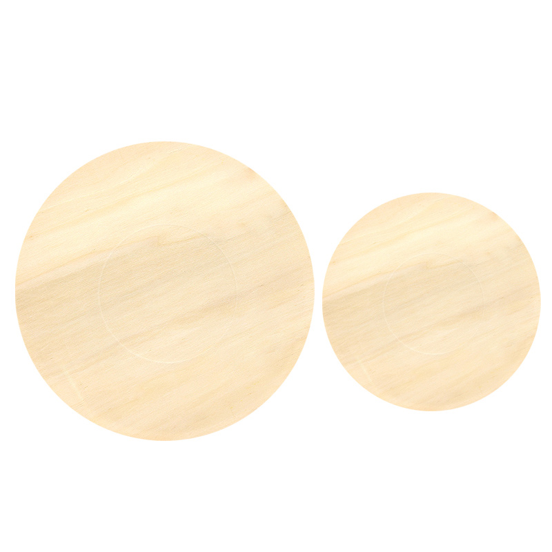 Eco-friendly Disposable Biodegradable Round Wooden Plates