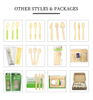 Customized Commercial Use Disposable Wooden Cutlery Set