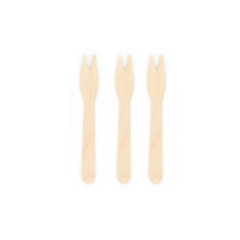 120mm Compostable Disposable Wooden Chip Forks