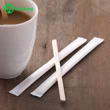 5.5" Individually Wrapped Birch Wood Coffee Stirrer