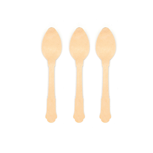 120mm Compostable Single Use Wooden Spoons