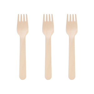 160mm Wooden Disposable Fork