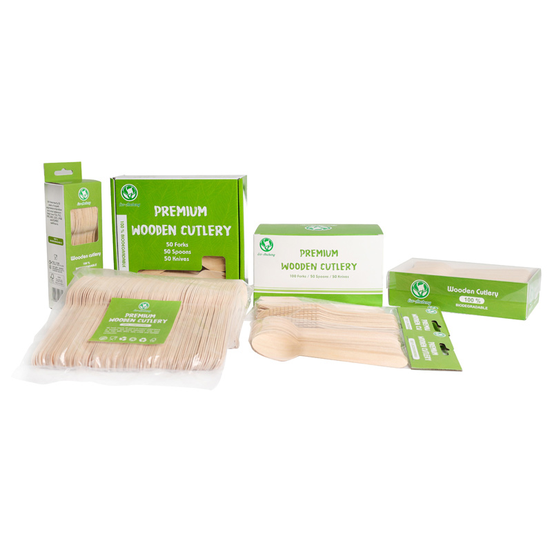 Biodegradable Wooden Disposable Cutlery Set