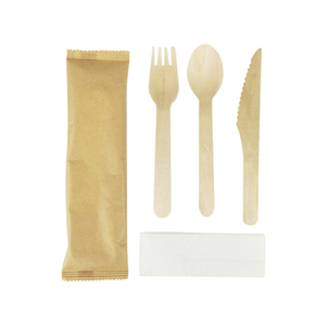Disposable Wooden Cutlery Set for Party